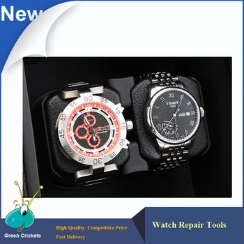 Ulatra Luxusný 2 Sedadlá Automatické Watch Winder,Multi-Funkcií Mini Sledovať Skladovanie Self-Navíjanie Watch winder