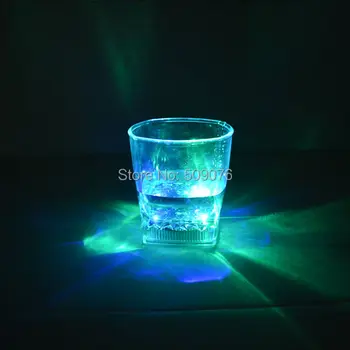 Doprava zadarmo 24pcs/veľa 10OZ led lebky pohár Induktívne LED Víno Whisky Pohár Bleskové Svetlo, Pivo Výstrel Piť Sklo Bar Party Club