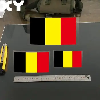 Belgicko Vlajka Zábavné Vinyl Auto Nálepky a Nálepky pre Autá a Motocykle