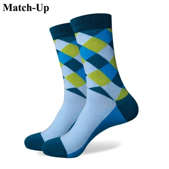 Match-Up diamantovým vzorom človeka, ponožky, bavlnené ponožky značky