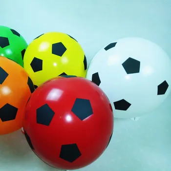 2017 Nové Zelená Žltá Červená Matná Futbal Latexové Balóny Footballs deti hračky Loptu Narodeninovej Party Oslavy balóny