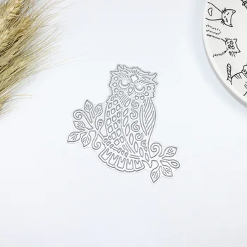 Rezanie kovov die DIY zápisník papier plavidlá dekoratívne oceľové razba šablóny šablóny hoot roztomilý night owl vták pobočiek