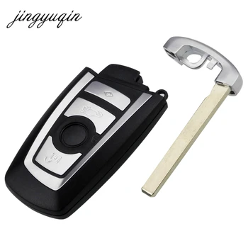 Jinyuqin 4 Tlačidlá Smart Remote Keyless Shell pre BMW F CAS4 5 Séria 7 Séria Smart príveskom Prípade