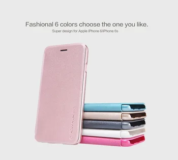 NILLKIN Novú Iskru Kožené puzdro Pre Apple iPhone 7 8 Flip Cover obal Pre iPhone 7 8 Plus Luxusná Značka s Maloobchodných Balíkov
