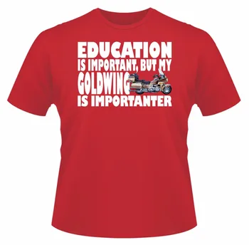 2018 nové letné O Krk Bavlna T-Shirt Vzdelávania Goldwing, Ideálny Darček, alebo k Narodeninám T shirt podnikania