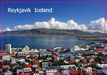 Home Decor Nálepky,Krajiny reykjavíku, hlavné mesto Islandu Foto Chladnička Magnet 5441 cestovného Ruchu so suvenírmi