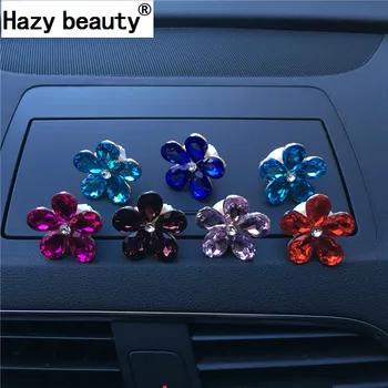 Hmlisté krásy Crystal kvety Auto parfum Osviežovač Vzduchu Automobilový klimatizácia dekorácie Auto-styling Parfumy Originais