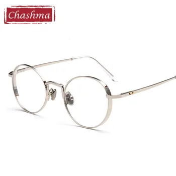 Chashma Značky Trend, Okrúhle Okuliare Okuliare dioptrické Rám Vintage Optické Okuliare, Rám Žien a Mužov Štýlové Retro Glass