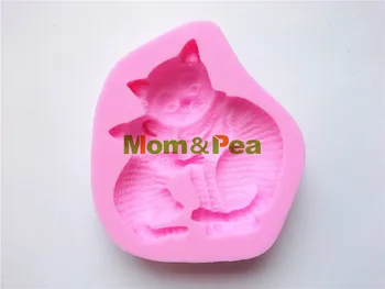 Mama&Pea 0165 Doprava Zadarmo Mačky Tvarované Silikónové Formy Cake Decoration Fondant Tortu 3D Formy potravinársky Silikón Plesne