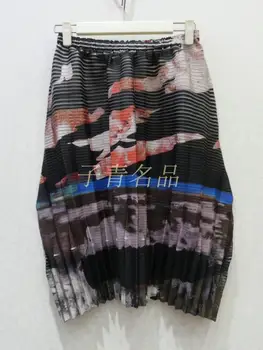 DOPRAVA ZADARMO Miyake násobne móda tlačené sukne Skladacie horizontálne laminácia sukne NA SKLADE
