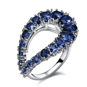 Nové Krúžky pre ženy, ródium á s kubický zirkón prst Prsteň vysokej kvality snubný prsteň módne šperky Zadarmo zásielky