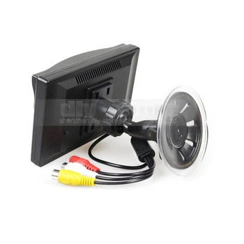 DIYKIT 5 palcový LCD Zozadu Auta Monitor + zálohovať Zadné Prednej Strane Pohľad Kamery Auto Cam Pre Parkovanie Pomoci Systému