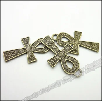 40pcs Ročník cross Prívesok Charms Antickej bronzovej Zliatiny DIY Kovové Šperky Zistenia