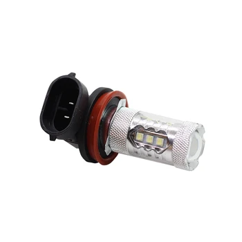 Cawanerl 2 X H11 80W Auto Light LED Žiarovka Lampa 16 SMD 1800LM Biela 6000K Auto Hmlové Svetlo DRL Denné Beží na Čítanie predné svetlo s Nízkou Lúč