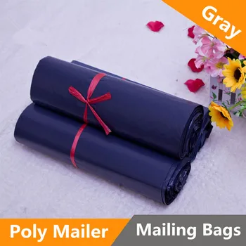 Mail Balenie Poly Mailer Package Doprava Plastových Poštových Vrecka Obálku Sivá Kuriér Veľkoobchod Väčšinu Samolepiace Dodávky