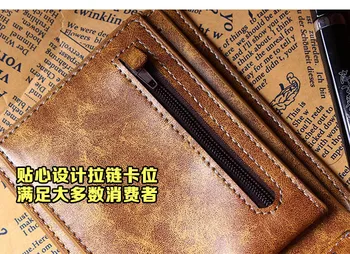 PU peňaženky vytlačené s Japonskom Anime Detective Conan