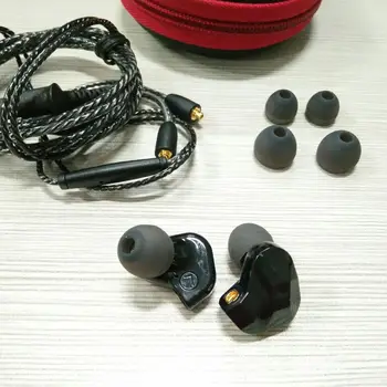 2ks Originál Moxpad X9 In-ear Basy HD Slúchadlá Dynamická Microdriver Slúchadlá Handfree Diaľkové Mikrofón Slúchadlá, Odnímateľný Kábel