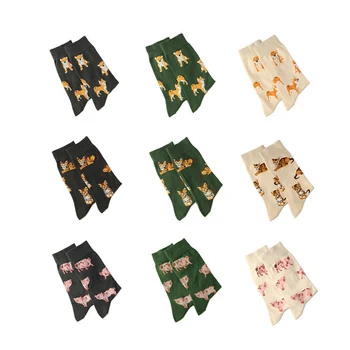 [COSPLACOOL]Roztomilý Zvierat Prasiatko/Cat/Pug Dizajn Zábavné Ponožky Ženy Tvorivé Harajuku Kawaii Sokken Japonsko Reto Calcetines Mujer