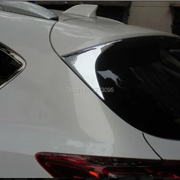 Na rok 2013 Mazda CX-5 CX5 CX 5 ABS Chrome Zadné Okno, Spojler, Bočné Krytie Chvost Trojuholník Výbava Auta Styling Príslušenstvo 2ks