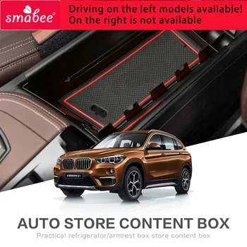 ZUNDUO Pre BMW 2017 X1 Auto stredovej Konzoly Zásobník Auto strednej lakťovej opierky box úložný box Interiérové Doplnky Zakladanie Upratovanie