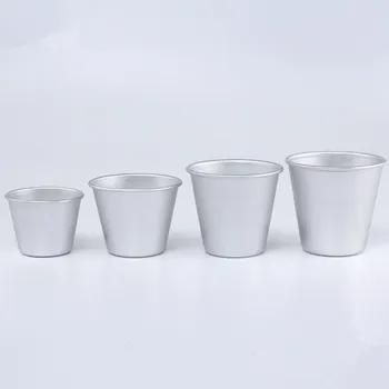 Nový príchod teflónové pečenie poháre kovové hliníkové pečenie forma humusu,5 ks/veľa voliteľná veľkosť pečivo puding formy Zdobenie nástroj