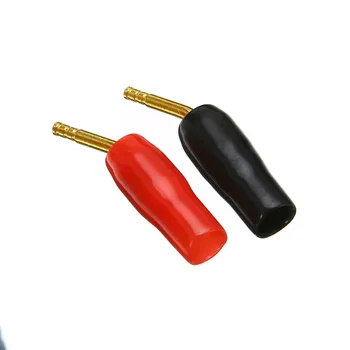 5 párov 2 mm Zlaté Á Banán Drôt Pin Plug Profesionálne Pin Plug Reproduktor, Konektor pre Adaptér Hifi Reproduktor Mayitr