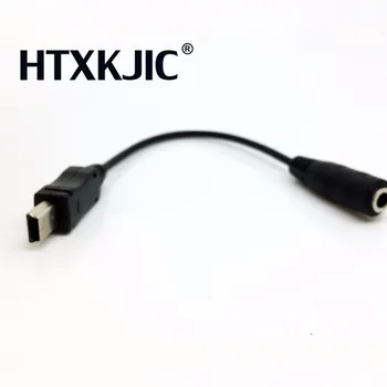 NOVÉ Mini USB Muža na 3.5 mm Jack Samica Audio Kábel Kábel pre Aktívny Klip Mikrofón Mikrofón, Adaptér pre GoPro Hero 1 2 3 3