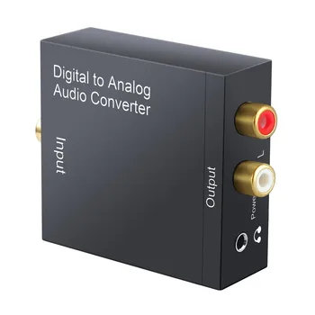 Proster DAC Digitálneho Na Analógový Prevodník Adaptér Optický SPDIF Toslink Na RCA, 3.5 mm Audio RCA Adaptér R/L Stereo Výstup Pre HDTV