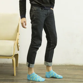 New Vysoká Kvalita Novinka Módy v Pohode Mužov Ponožky Fúzy Vzor Tvorivé Bavlnené Ponožky Happy Socks pánske Ponožky calcetines