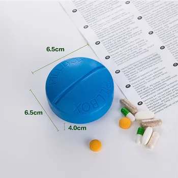 Mini 4 Slot Zdravotnej Starostlivosti Pilulku Organizátor Poli Medicíny Drogy Skladovanie Prípade Kolo Úložný Box Pilulku Kontajner Zdravotnej Starostlivosti Nástroj