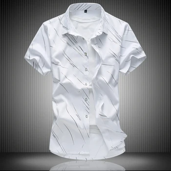 High-end značky business pánske tričko .Móda mužov Európsky štýl módne pánske, veľkosť letné tričko krátky rukáv 5XL 6XL 7XL