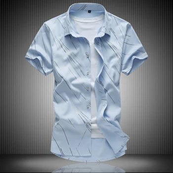 High-end značky business pánske tričko .Móda mužov Európsky štýl módne pánske, veľkosť letné tričko krátky rukáv 5XL 6XL 7XL