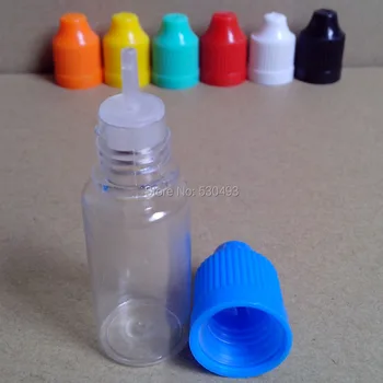 5 ks Jasné, Plastové Fľaše PET 15ML Plastové Fľaše S Kvapkadlom Detská Čiapka E-cig E Kvapalné Fľaša Doprava Zadarmo
