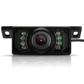 Káblové parkovacia Kamera s 8 IR svetla, DVD prehrávač Cam Nočné Videnie Nepremokavé parkovacie kamery 120 ° Uhol