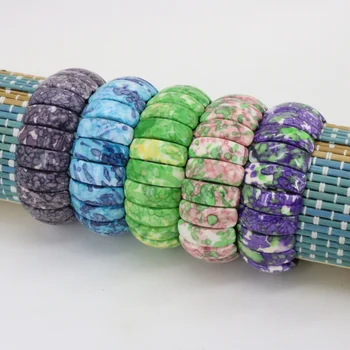 Sneh riverstones 22x8mm elastický náramok multi prvok kolokačných DIY kameň,ženy šperky darček piatich farieb na výber