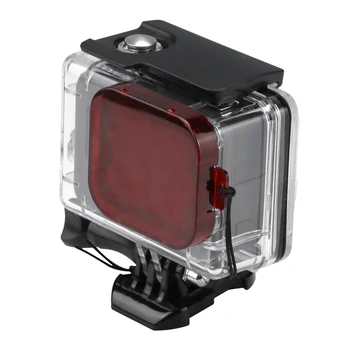 EKENCAM Potápanie Filter pre GoPro Hero 5 Black Fotoaparát Vodotesný Prípade, Žltá, Fialová, Červená Filtra Šošovky Pre Go Pro Príslušenstvo