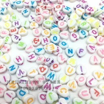 Meideheng ľúbostné listy perličiek Dištančné Korálky Pre Šperky Robiť zmiešané farby Detí DIY náramok ochrany Životného prostredia 350pcs