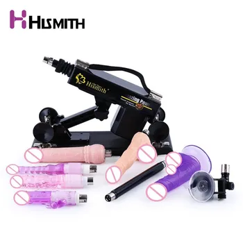 HISMITH Automatické Sex guľomet s 8 rôznych príloh Láska Stroj Dildo vibračný Stroj sexuálne hračky pre ženy