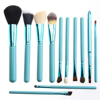 NOVÝ Príchod ! BLUEFRAG 12pcs make-up Štetec Nastaviť V Kole Zelená Kvalitný make-up Kontajner súpravy Brush Make Up Nástroje