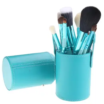 NOVÝ Príchod ! BLUEFRAG 12pcs make-up Štetec Nastaviť V Kole Zelená Kvalitný make-up Kontajner súpravy Brush Make Up Nástroje