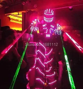 LED Kostýmy /LED Oblečenie/Svetlo vyhovuje/ LED Robot vyhovuje/ Svetelný kostýmy/ led svetlá kostýmy
