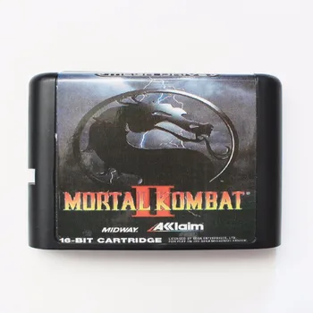 Mortal Kombat 2 16 bit SEGA MD Hra Karty Pre Sega Mega Drive Pre Genesis
