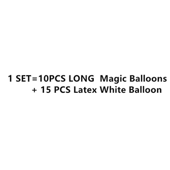 10SET Magic Rôzne Tvar Latex Dlho Balóny Magic Balónikov Narodeniny Dekorácie, Svadobné Vzduchu Baloons Prípade Party Dodávky