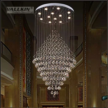 VALLKIN LED Crystal Prívesok Lampa Visí Luster Svietidlá Svietidlá Pre Villa Hotel Office Mall s Ac 110 až 240v VALLKIN