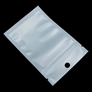 6*8 cm 2000Pcs/Veľa Matný Clear/White Plastové Zip Lock Samostatne Tesniaci Obal Vaku Elektronických Komponentov Príslušenstva Package Taška