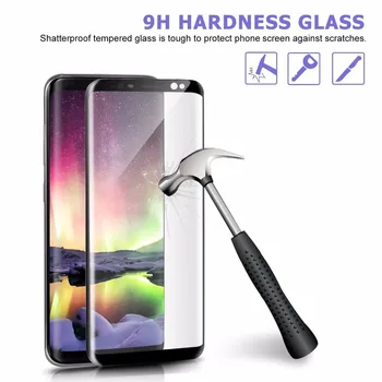 3D Zakrivené Kolo Tempred Sklo Na Samsung Galaxy S9 S9 plus 9H Plné Pokrytie Screen Protector Samsung Galaxy S8 Plus Note8