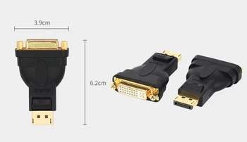 DisplayPort DP Male to DVI Žena Prevodník Video Adaptér pre PC, Notebook, HDTV