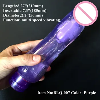 Multi rýchlostné Vibračné alebo nie 7-10 cm Dlhé nasadzovacie Veľký Vibrátor, Dildo Dick Dong Penis sexuálne hračky, sex produkty pre ženy