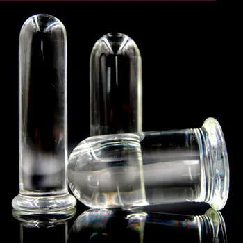 Veľká Veľkosť Transparentné Krištáľové Sklo Análny Plug Pošvy Plug Zadok Plug Sexuálne Hračky, Produkty pre Ženy a Mužov H8-3-5
