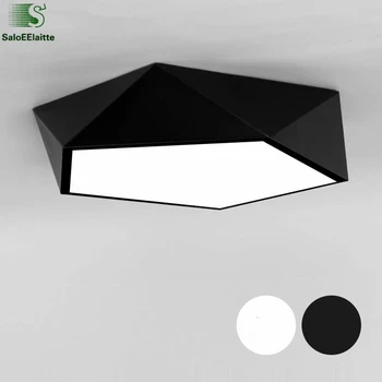 Minimalizmus Geometrické Diamond Kovové Led Stropné Svietidlo PMMA Maska Obývacia Izba Vnútorné Osvetlenie Spálne Led Stropné Svietidlá